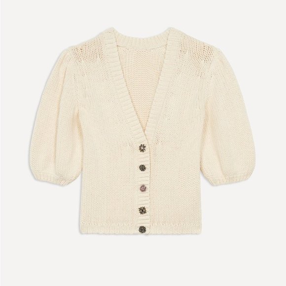 **SOLD** BA&SH Castille Reversible Sweater in Ecru - Picture 5 of 11